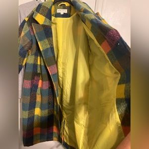 Plaid winter coat- in great condition worn maybe twice.